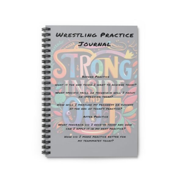 Wrestling Practice Journal - Strong Inside and Out