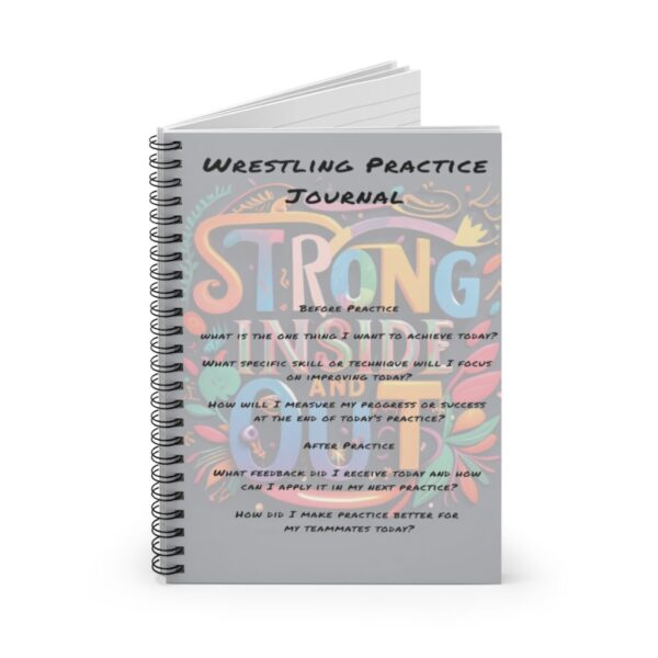 Wrestling Practice Journal - Strong Inside and Out