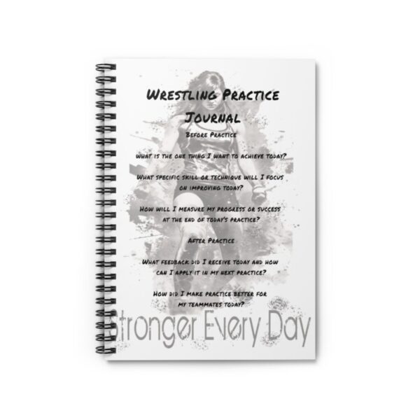 Wrestling Practice Journal - Stronger Every Day