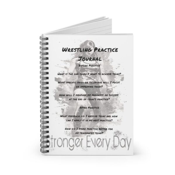 Wrestling Practice Journal - Stronger Every Day