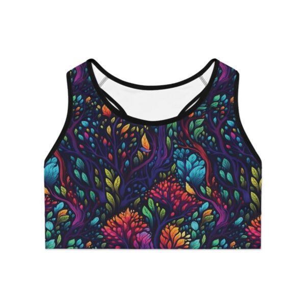 Wrestling Sports Bra - Z Brand (Colorful Abstract Flowers)
