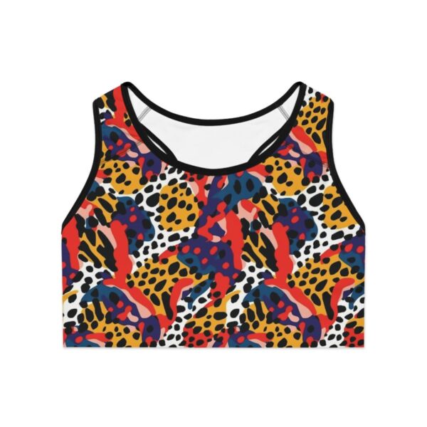 Wrestling Sports Bra - Z Brand (Colorful Leopard Print)
