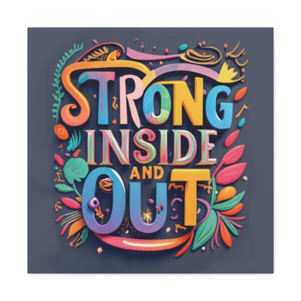 Wrestling Art Canvas - Strong Inside and Out