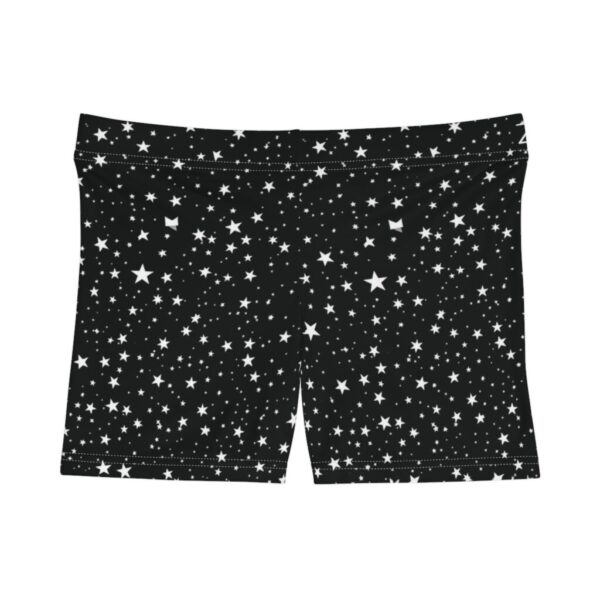 Wrestling Shorts Mini Length - Z Brand (Black and White Stars)