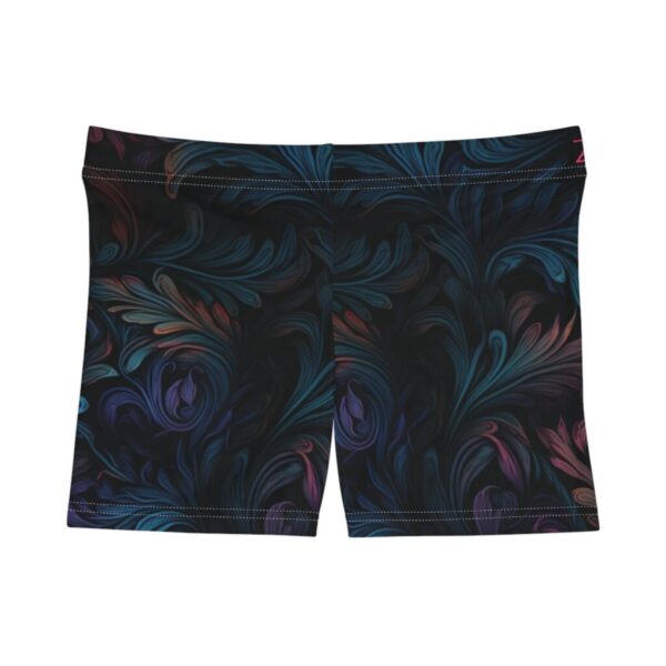 Wrestling Shorts Mini Length - Z Brand (Black with Muted Leaves)