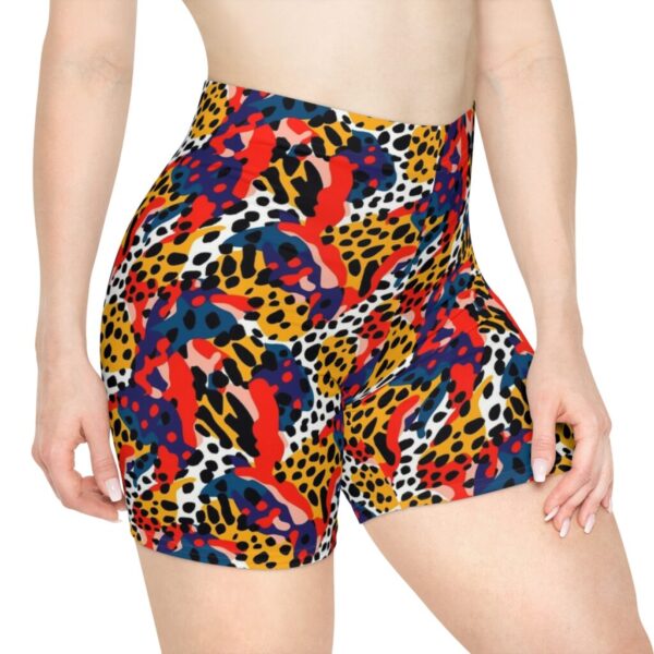 Wrestling Shorts Mid Length - Z Brand (Colorful Leopard Print)