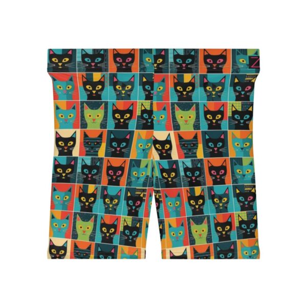 Wrestling Shorts Mid Length - Z Brand (Black with Cats Images)