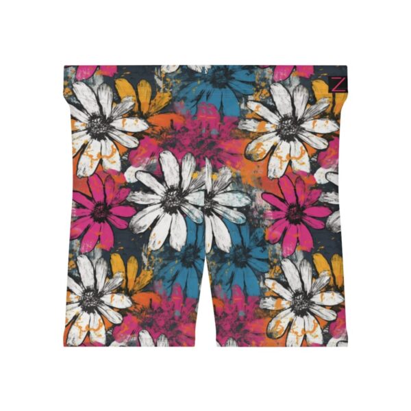 Wrestling Shorts Mid Length - Z Brand (Colorful Sunflowers)