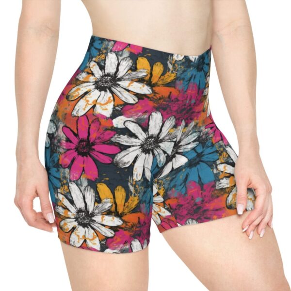 Wrestling Shorts Mid Length - Z Brand (Colorful Sunflowers)