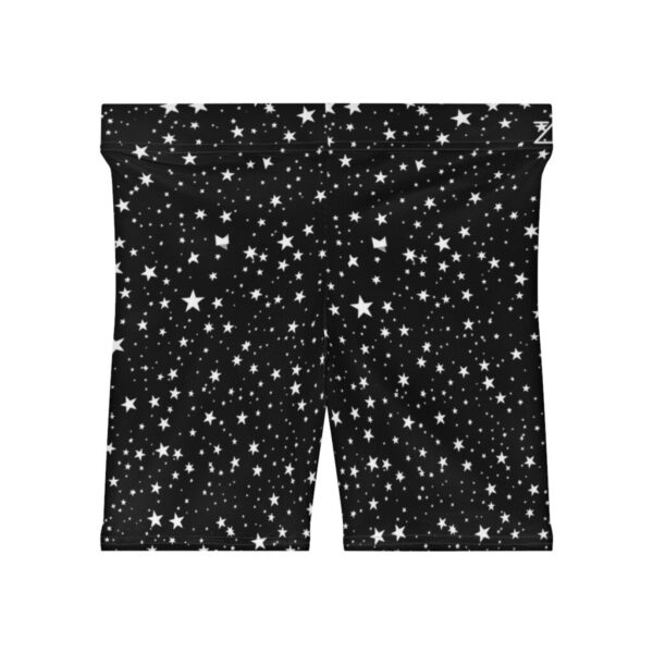 Wrestling Shorts Mid Length - Z Brand (Black and White Stars)