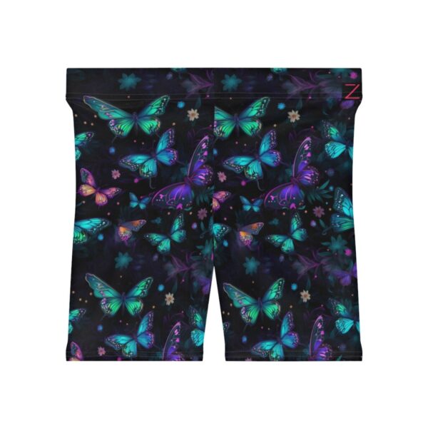 Wrestling Shorts Mid Length - Z Brand (Black with Colorful Butterflies)