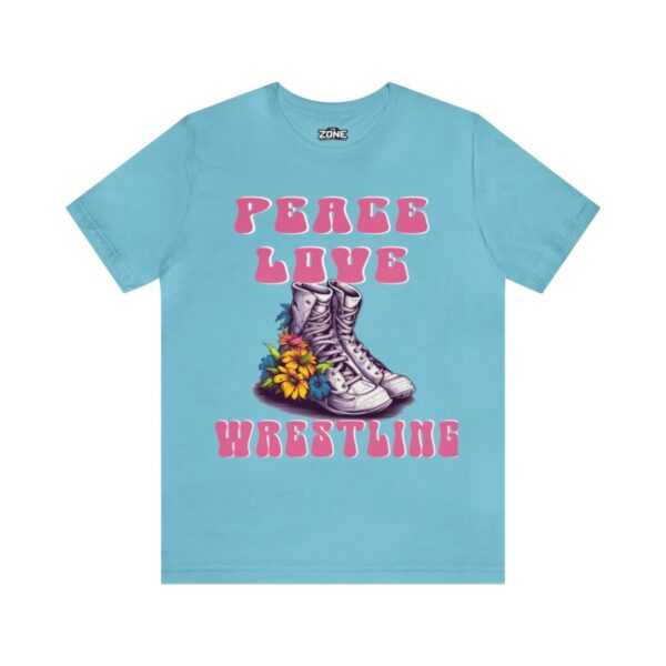 Unisex Wrestling T-Shirt - Peace, Love, Wrestling
