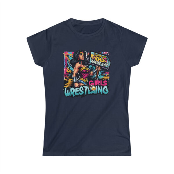 Women's Wrestling Softstyle T-Shirt - Support Girls Wrestling