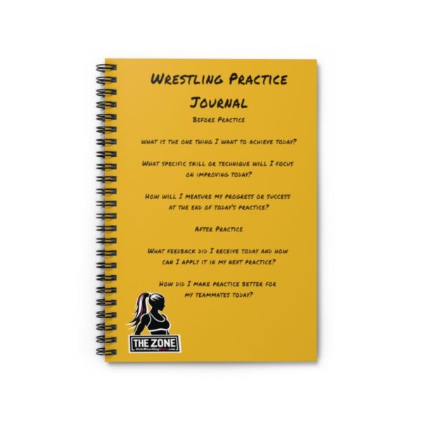 Wrestling Practice Journal - the Zone