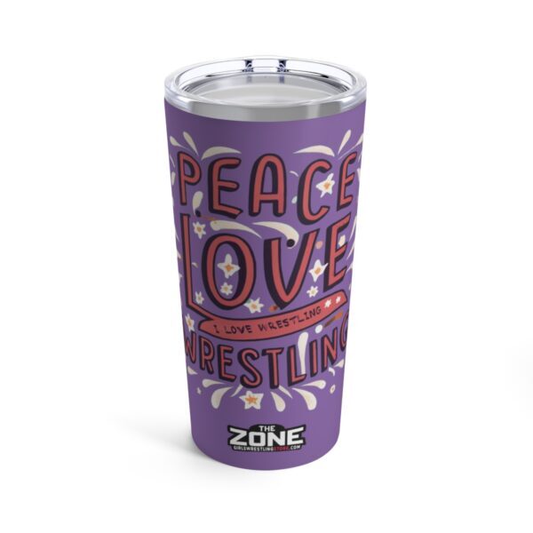 Wrestling 20oz Tumbler - Peace Love Wrestling