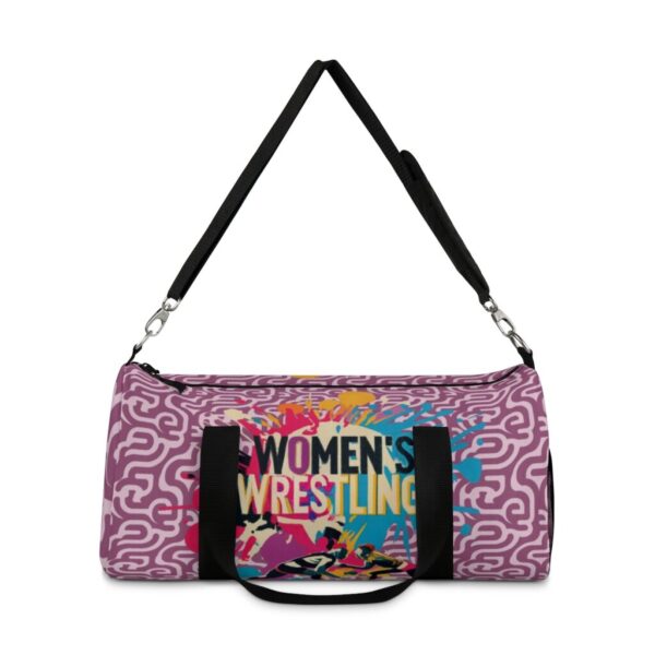 Wrestling Tournament Duffel Bag Small - Wrestle Like a Girl "Damn Right"
