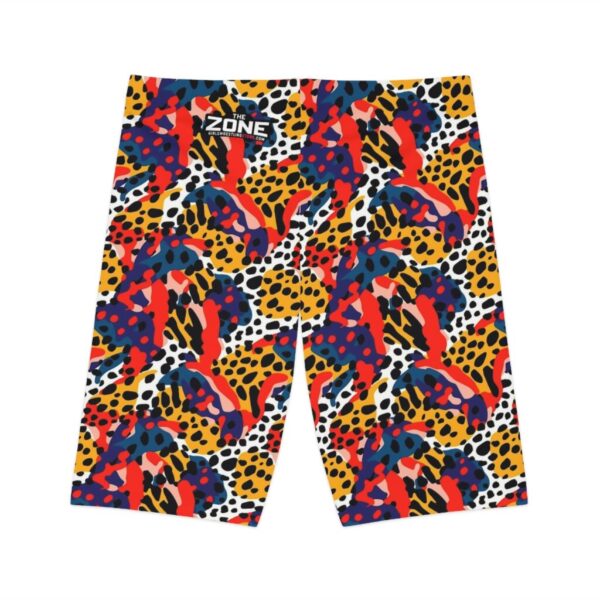 Wrestling Shorts Long Length - Z Brand (Colorful Leopard Print)