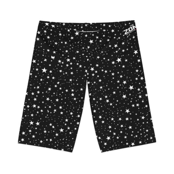 Wrestling Shorts Long Length - Z Brand (black and white stars)