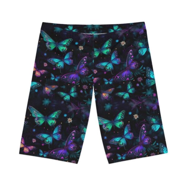 Wrestling Shorts Long Length - Z Brand (Black with Colorful Butterflies)