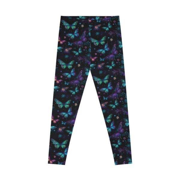 Wrestling Stretchy Leggings - Z Brand (Black with Colorful Butterflies)