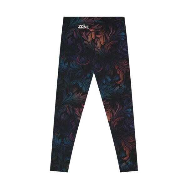 Wrestling Stretchy Leggings - Z Brand (Black with Muted Leaves)