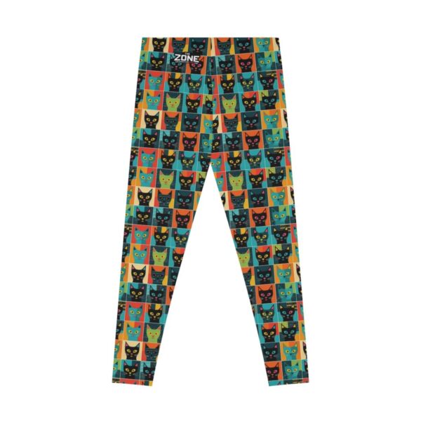 Wrestling Stretchy Leggings - Z Brand (Black with Colorful Cats)