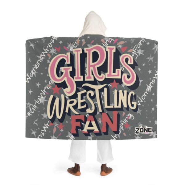 Wrestling Tournament Hooded Blanket - Girls Wrestling Fan 70"x52"
